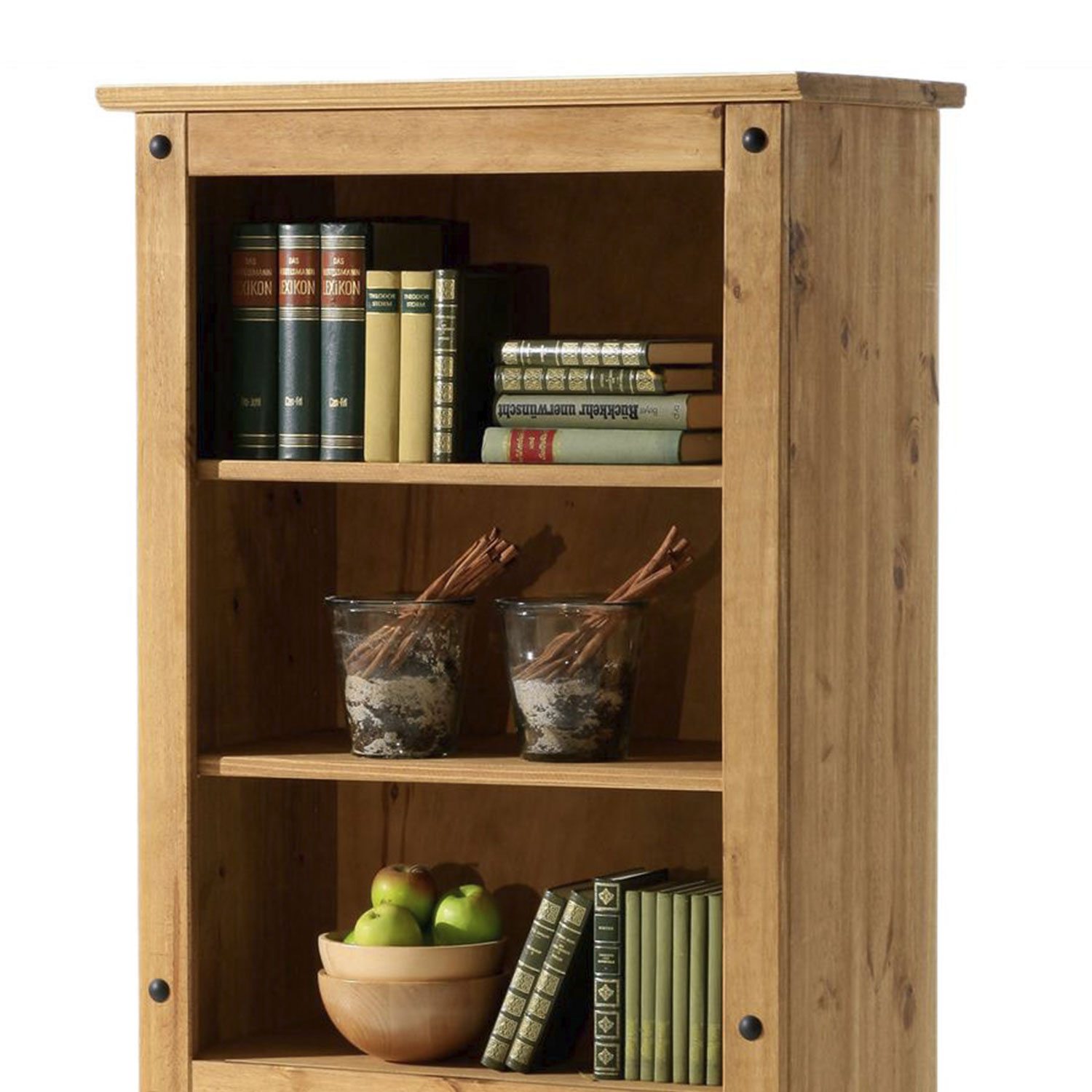 Estante para Livros Rústico Prateleira de Madeira Organizador Tequila