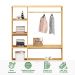 Guarda Roupa Closet Infantil Madeira com Cabideiro e 4 Nichos Rafael Natural