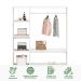 Guarda Roupa Infantil Madeira Closet sem Portas com Cabideiro Rafael Branco