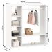Guarda Roupa Infantil Madeira Closet sem Portas com Cabideiro Rafael Branco