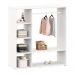 Guarda Roupa Infantil Madeira Closet sem Portas com Cabideiro Rafael Branco