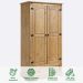 Guarda Roupa Madeira 2 Portas 1 Gaveta Armário Rustico