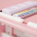 Mesa Desenho Infantil Menina Madeira Regulável Flexi Branco Rosa