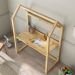 Mesa Desenho Infantil Montessori Com Regulagem Madeira Natural Tina