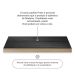Mesa Escritório Preto Madeirado Retro 2 Gavetas 1 Nicho Stefano