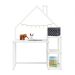 Mesa Escrivaninha Branco Infantil Madeira Montessori 3 Prateleiras Nivia