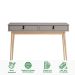 Mesa Escrivaninha Retro Madeira 2 Gavetas Wanda