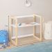 Mesa Infantil Desenho Regulável Madeira Montessoriana Suza Natural Branco