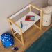 Mesa Infantil Desenho Regulável Madeira Montessoriana Suza Natural Branco