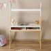 Mesa Infantil Escrivaninha Madeira Montessoriana Cabana 2 Nichos Simi