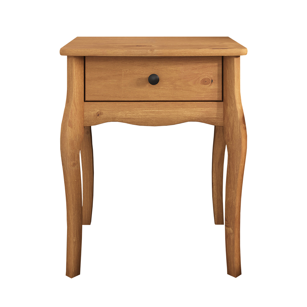 Mesa de Cabeceira Provençal 1 Gaveta Telescopica Freijo Leone