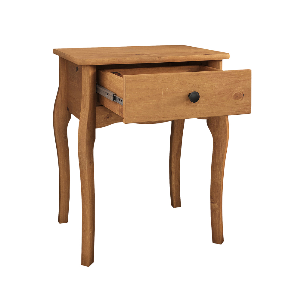 Mesa de Cabeceira Provençal 1 Gaveta Telescopica Freijo Leone