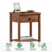 Mesa de Cabeceira Quarto Madeira 1 Gaveta Moderna Apoana Castanho