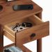 Mesa de Cabeceira Quarto Madeira 1 Gaveta Moderna Apoana Castanho