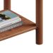 Mesa de Cabeceira Quarto Madeira 1 Gaveta Moderna Apoana Castanho