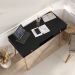 Mesa de Estudo Quarto Retrô Minimalista Madeira Sofisticada Preto Freijó Kim
