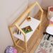 Mesinha Infantil Escrivaninha Desenho Madeira Montessori Regulável Tina Natural Branco