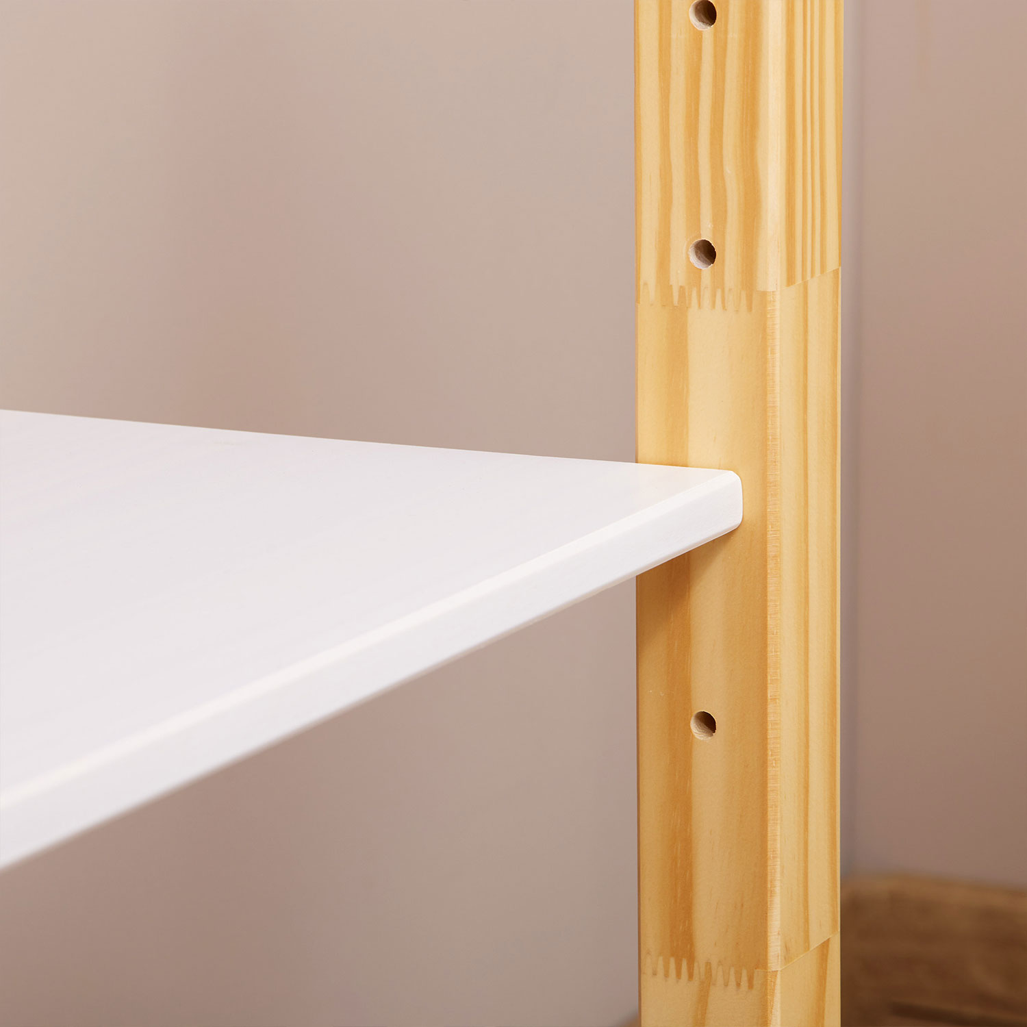 Mesinha Infantil Escrivaninha Desenho Madeira Montessori Regulável Tina Natural Branco