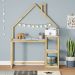 Mesinha Infantil Montessori Madeira Escrivaninha Nivia Natural branco