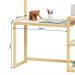Mesinha Infantil Montessori Madeira Escrivaninha Nivia Natural branco