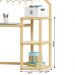 Mesinha Infantil Montessori Madeira Escrivaninha Nivia Natural branco