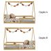 Mini Cama Infantil Montessoriana Casinha de madeira com estrado Wilma Natural
