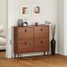 Sapateira Madeira Horizontal Organizadora 4 Portas Mikka Castanho