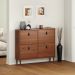 Sapateira Madeira Horizontal Organizadora 4 Portas Mikka Castanho