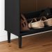 Sapateira Organizadora 2 Basculantes Vertical Preto 16 Pares Mikka