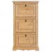 Sapateira Vertical Organizadora Madeira 3 Portas 15 Pares Rustico