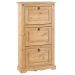 Sapateira Vertical Organizadora Madeira 3 Portas 15 Pares Rustico