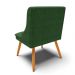 Kit 10 Cadeiras Estofadas para Sala de Jantar Pés Palito Lia Suede Verde - Ibiza