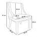 Kit 4 Cadeiras Estofadas para Sala de Jantar Base Fixa de Madeira Castanho Lia Suede Bege - Ibiza