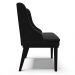 Kit 8 Cadeiras Estofadas para Sala de Jantar Base Fixa de Madeira Preto Lia Suede Preto - Ibiza