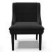 Kit 8 Cadeiras Estofadas para Sala de Jantar Base Fixa de Madeira Preto Lia Suede Preto - Ibiza