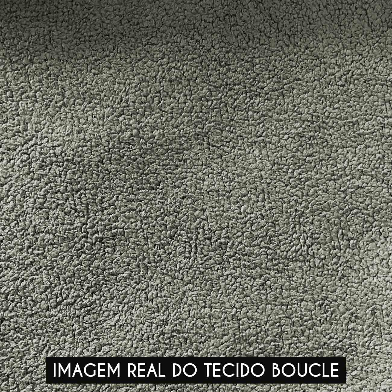 Namoradeira e 2 Poltronas Base Madeira Castanho Ana Bouclé Menta - Ibiza
