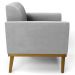 Poltrona Base Madeira Castanho Kit 2 Maressa Suede Cinza - Ibiza