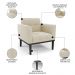 Poltrona Base Madeira Preto Kit 2 Ana Suede Bege - Ibiza