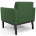 Poltrona Base Madeira Preto Kit 2 Ana Suede Verde - Ibiza