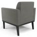 Poltrona Base Madeira Preto Kit 2 Maressa Suede Grafite - Ibiza