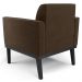 Poltrona Base Madeira Preto Kit 2 Maressa Suede Marrom - Ibiza