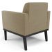 Poltrona Base Madeira Preto Kit 2 Maressa Suede Marrom RT - Ibiza