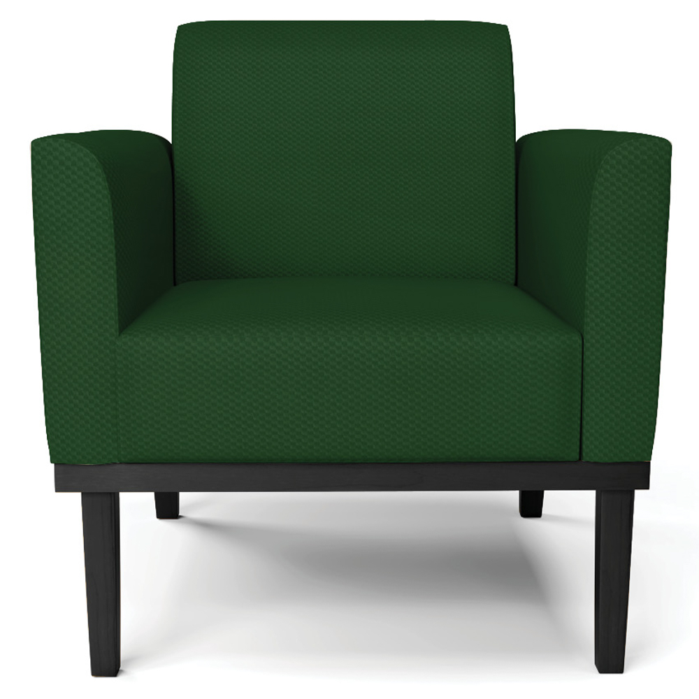 Poltrona Base Madeira Preto Kit 2 Maressa Veludo Luxo Verde - Ibiza