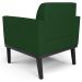 Poltrona Base Madeira Preto Kit 2 Maressa Veludo Luxo Verde - Ibiza