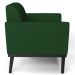 Poltrona Base Madeira Preto Kit 2 Maressa Veludo Luxo Verde - Ibiza