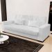 Sofá Cama para Sala de Estar Lisboa Couríssimo Branco - Ibiza