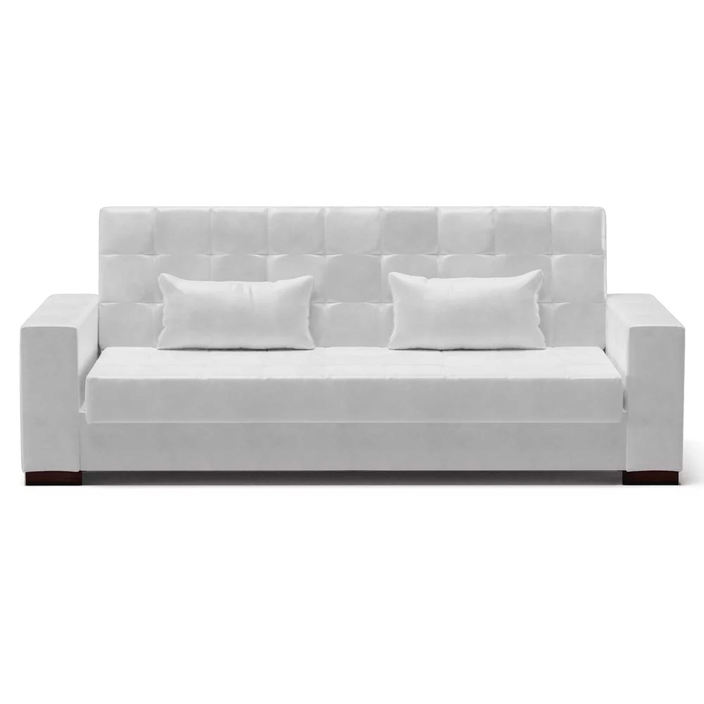 Sofá Cama para Sala de Estar Lisboa Couríssimo Branco - Ibiza