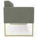 Sofá Namoradeira Base Industrial Dourado Ana Bouclé Menta - Ibiza