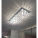 Lustre Para Sala De Cristal Legítimo K9 Base Inox 80x25 Cm