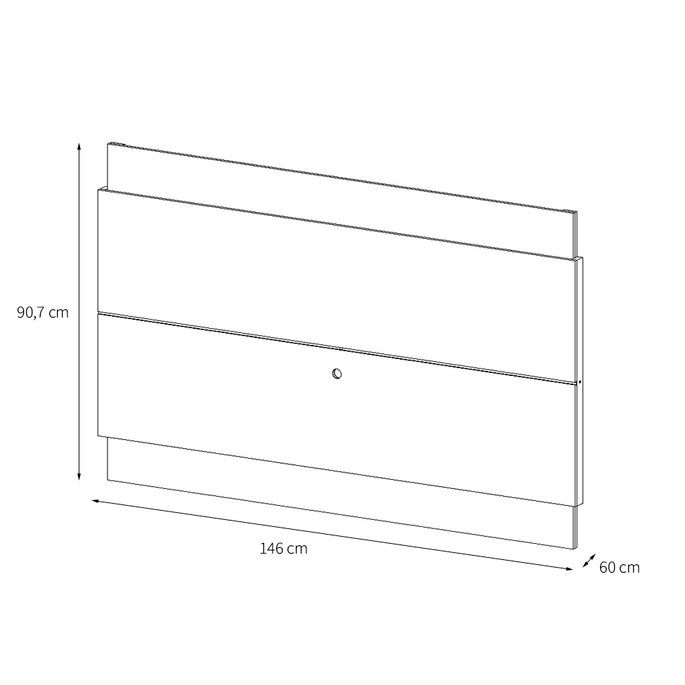 [OUTLET] Painel para TV até 50 Polegadas Classic Off White e Nature